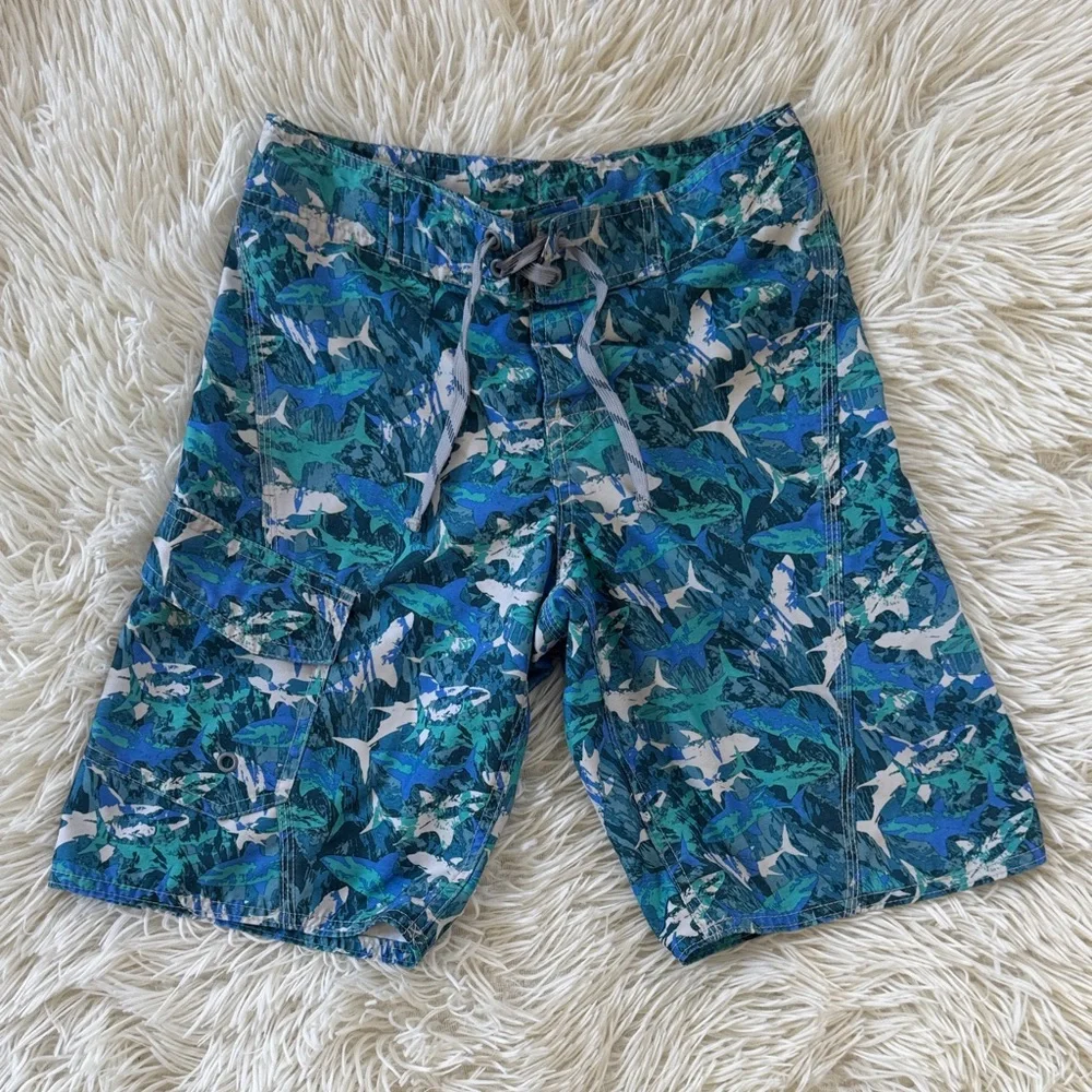 Boys L.L.Bean Cargo Swim Trunks side 8